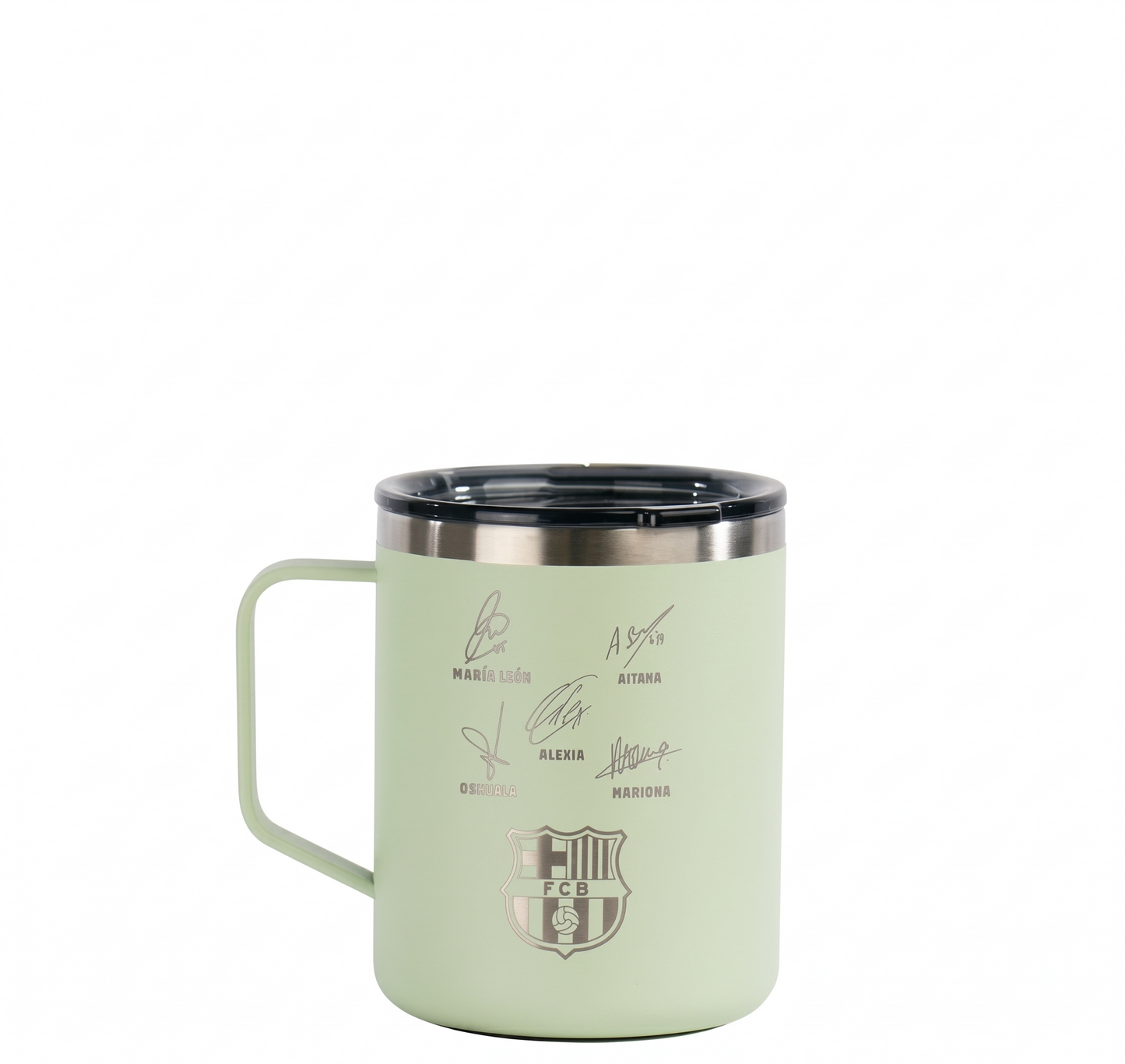 Mug FCB Firmas Femenino - Melon